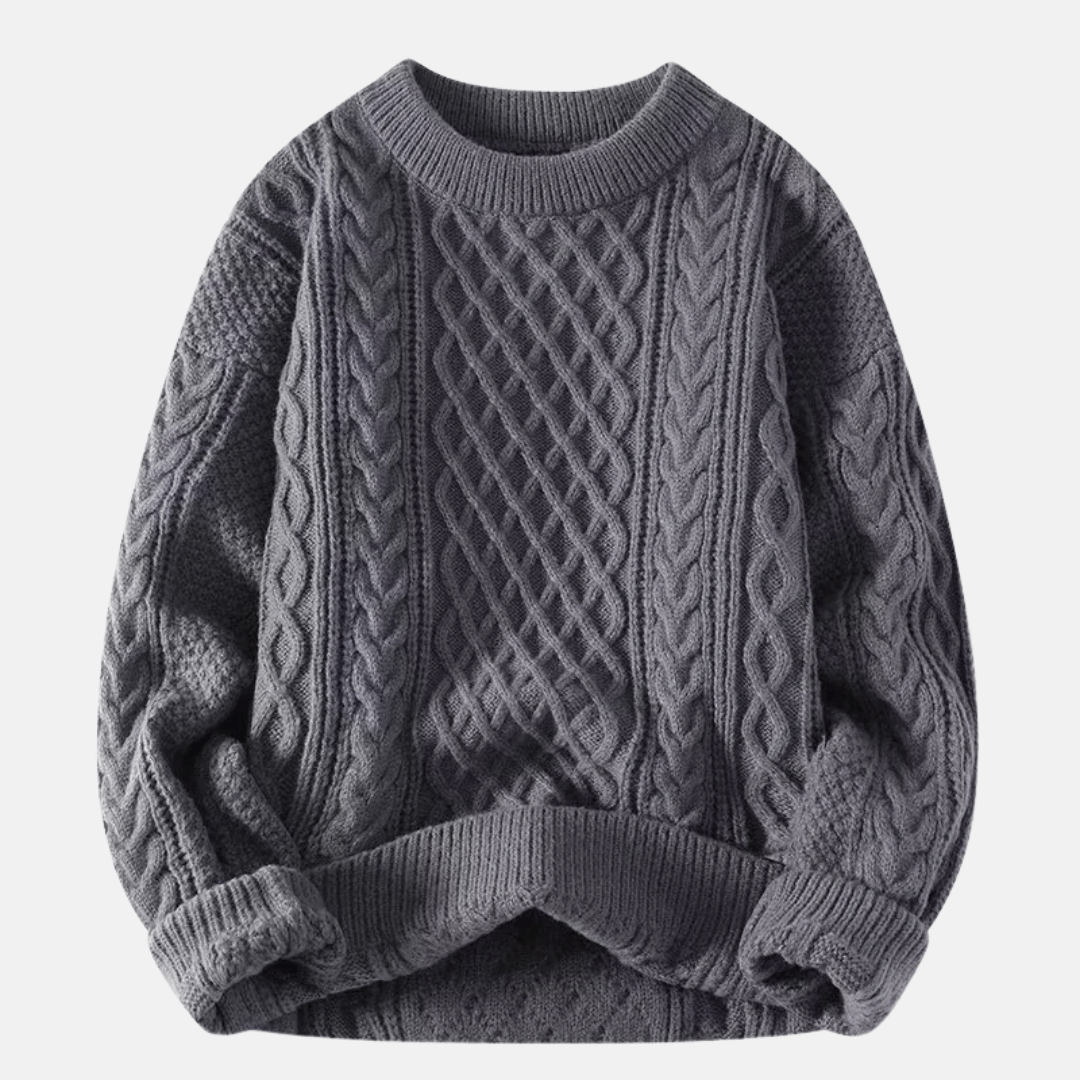Men's Knitted Winter Sweater Solid Color