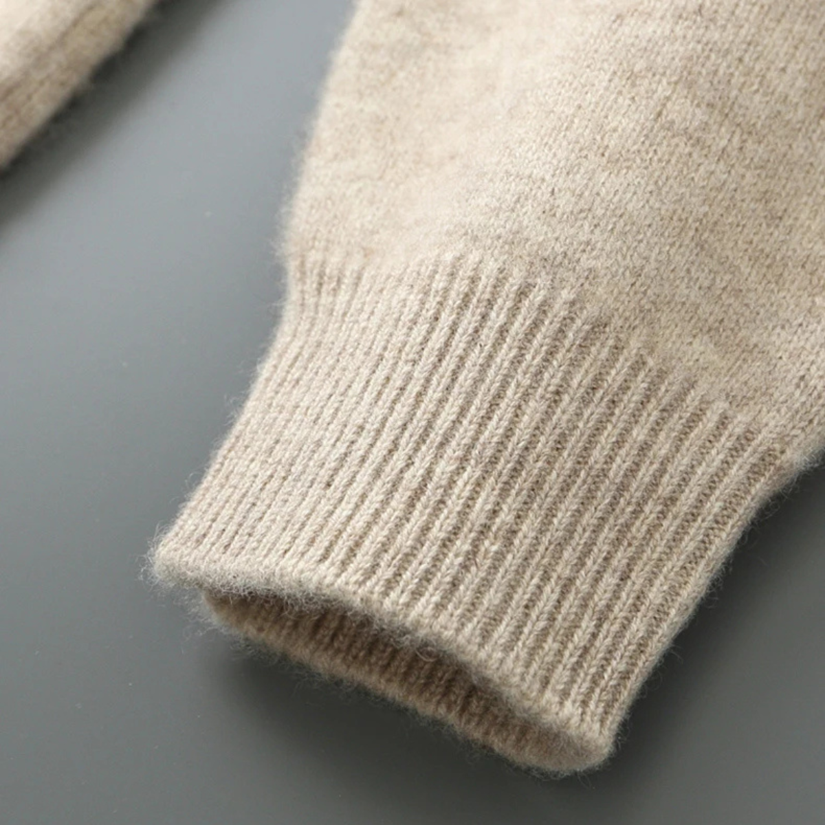 Men's Merino Mock Neck Zip Up Cardigan