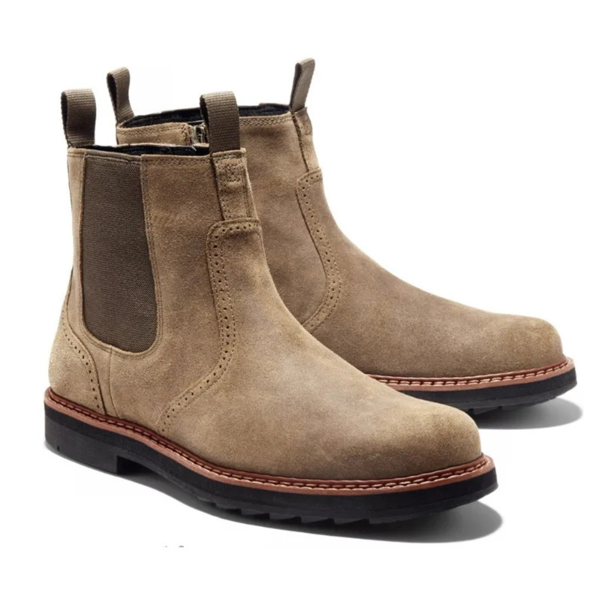Men's Leather Chelsea Boots Classic Slip On