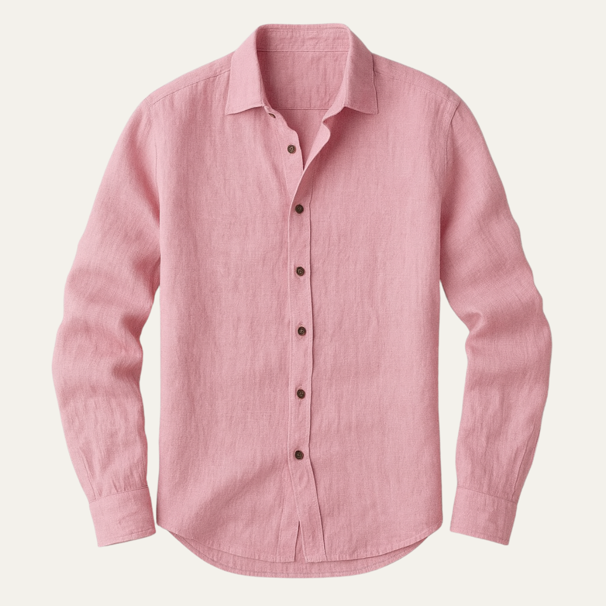 Men's Linen Long Sleeve Shirt Vintage Style