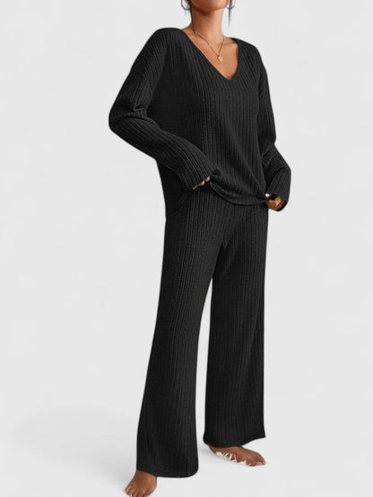 Women's Short Sleeve Knit Pajama Set