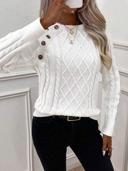 Women's Blouse Button Detail