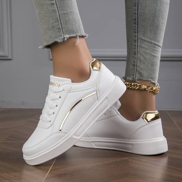 Women's Orthopedic Sneakers PU Leather White