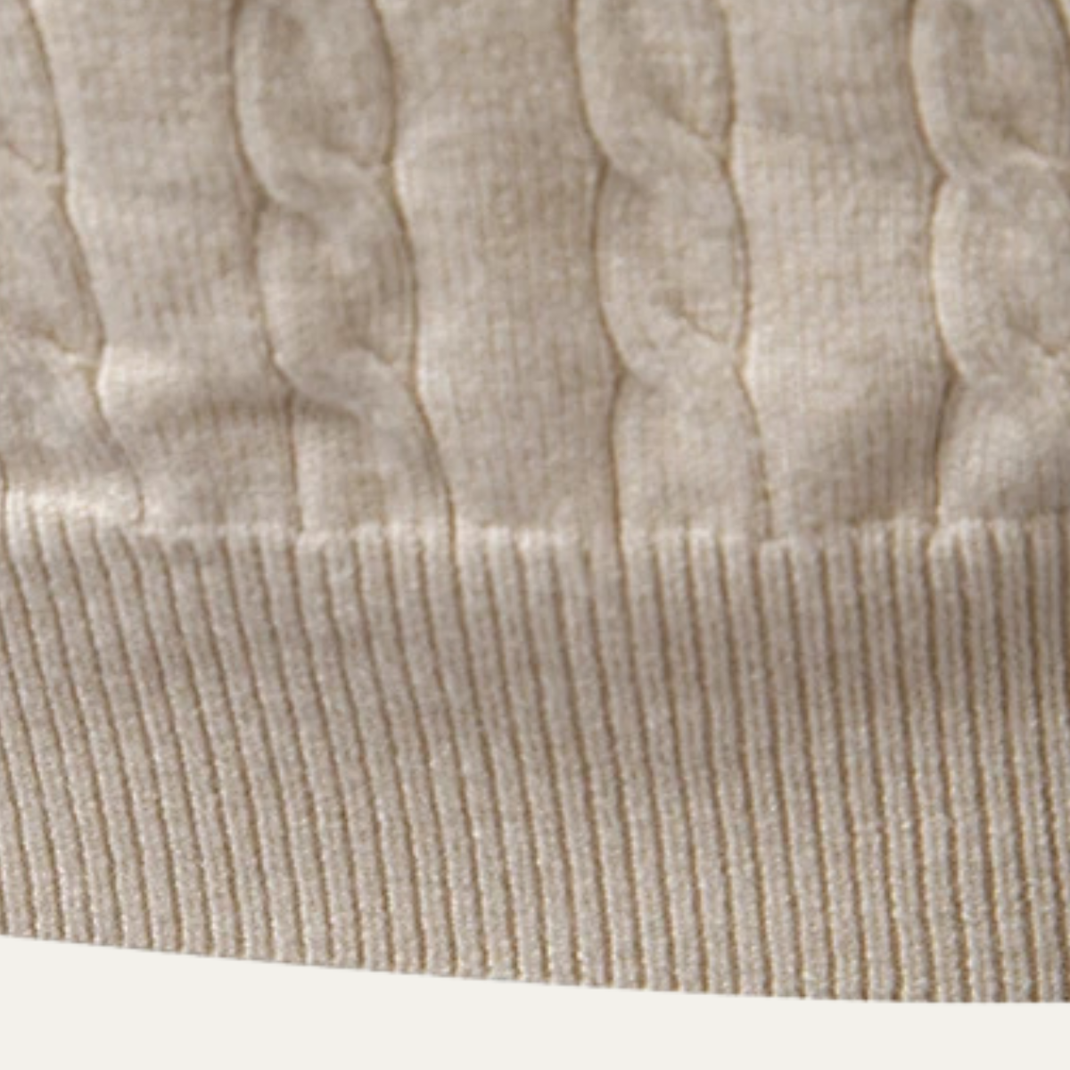 Men's Cotton Polo Sweater Soft Knit