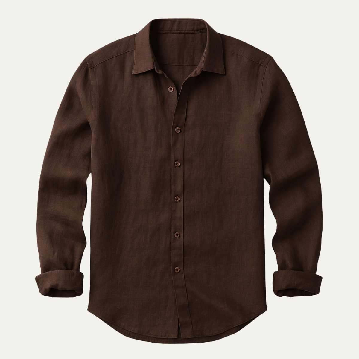 Men's Linen Long Sleeve Shirt Vintage Style