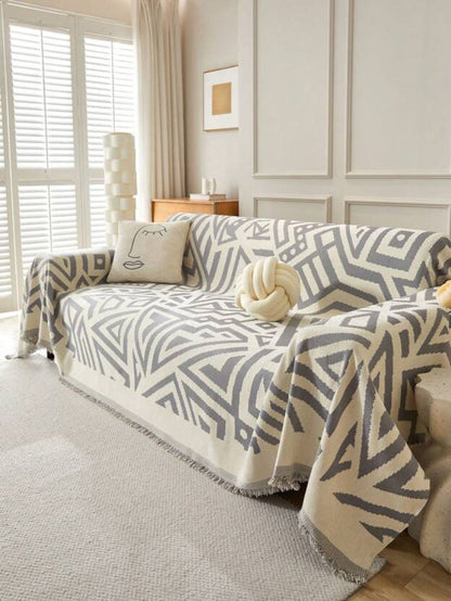 Chenille Sofa Towel Bohemian Style - VibreMode
