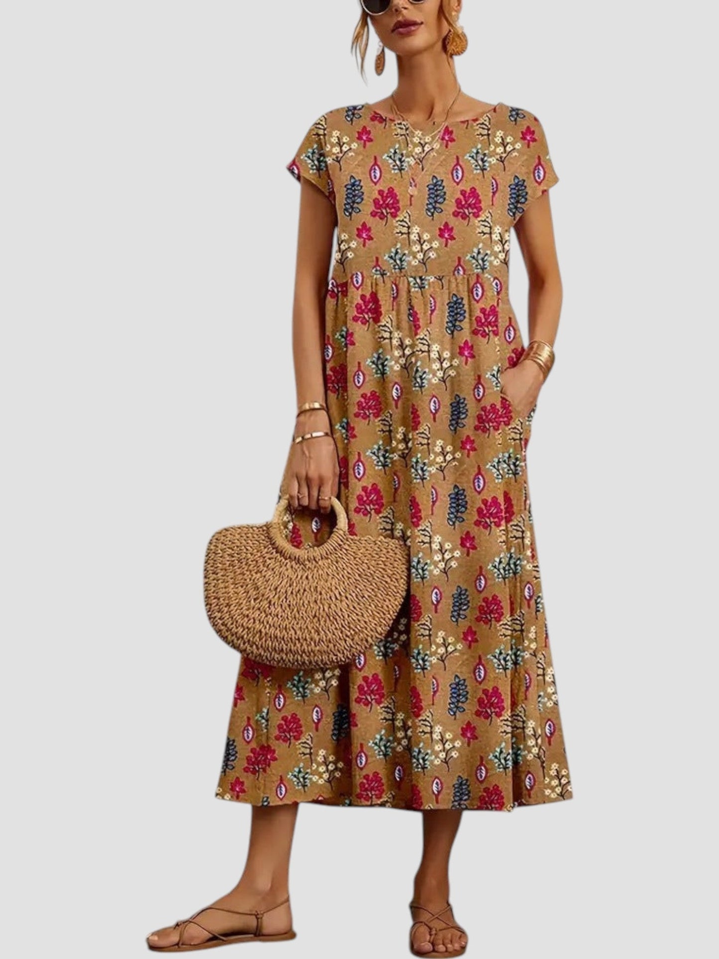 Women's Vintage Maxi Dress