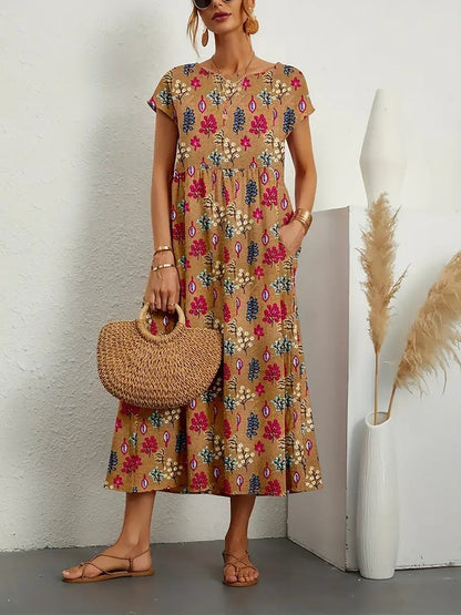 Women's Floral Dress Elegant Formal Wear