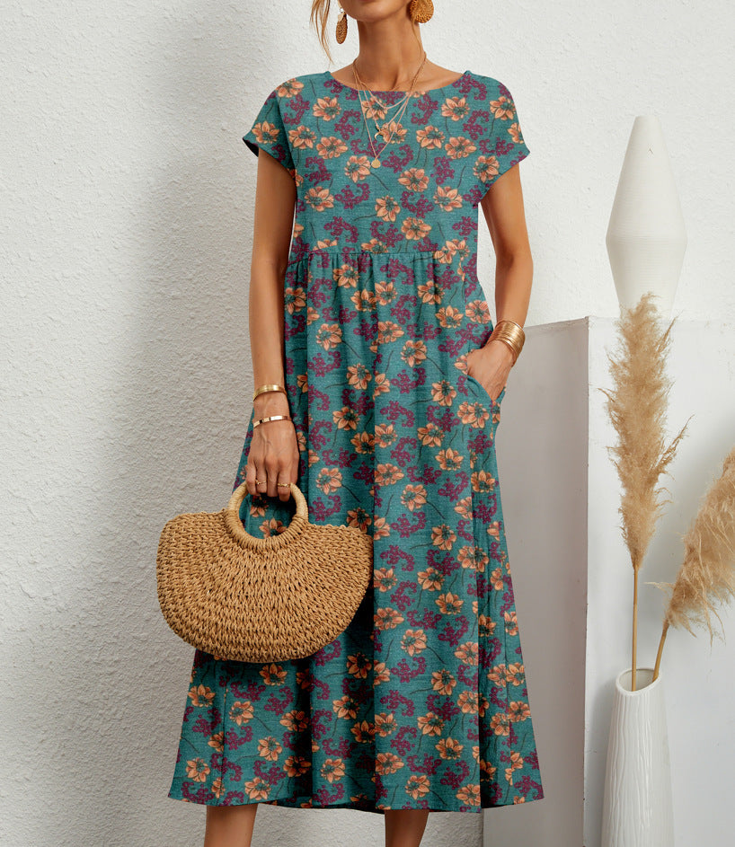 Women's Midi Dress All-Over Print
