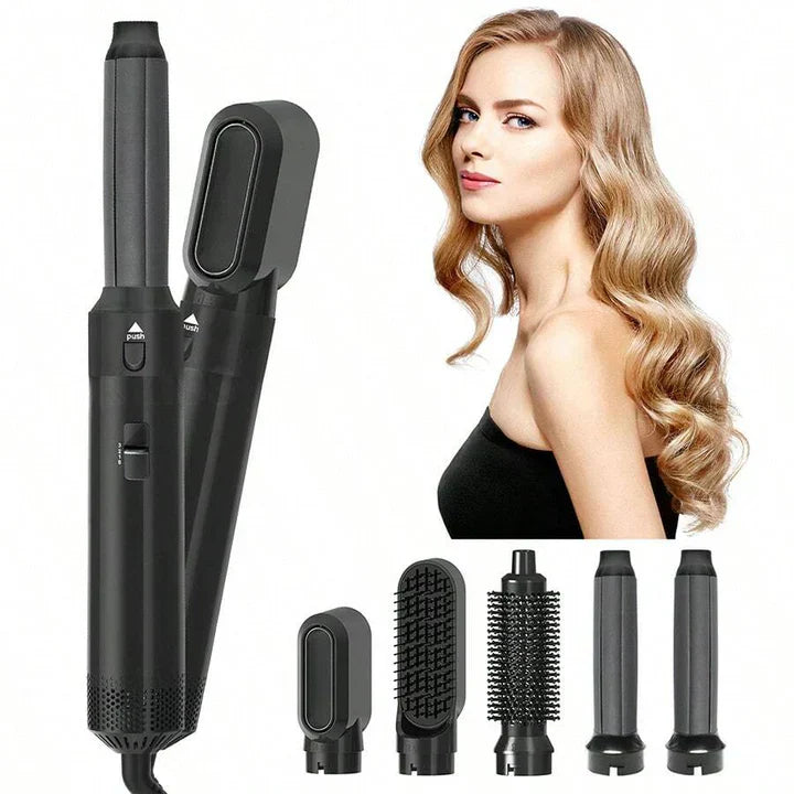 4-In-1 Hair Styler Curl Straighten Brush - VibreMode
