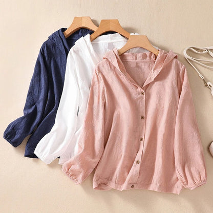 Relaxed Fit Hooded Shirt