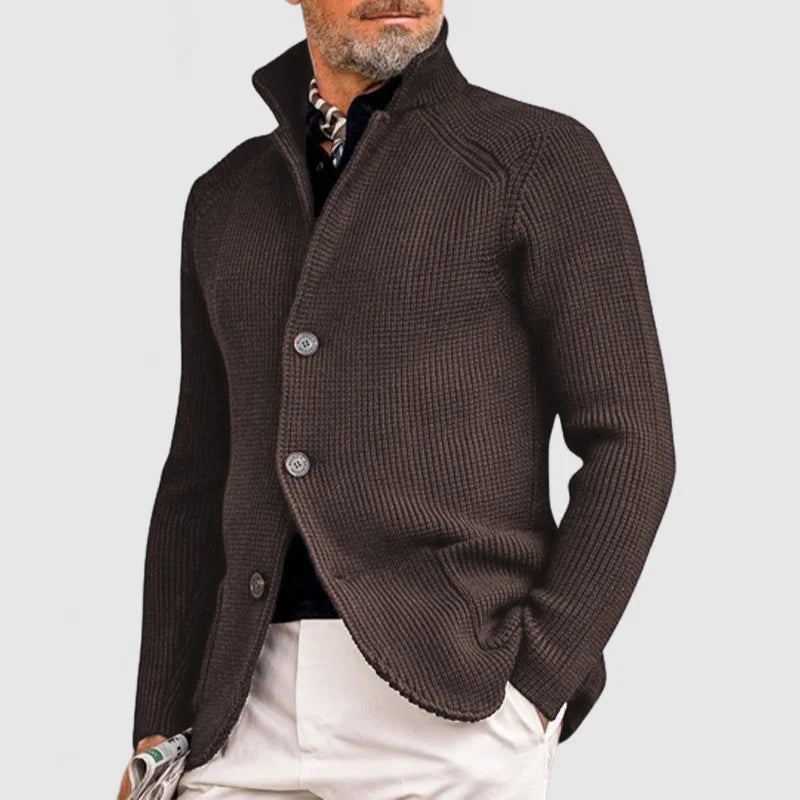 Mens Knitted Hooded Jacket