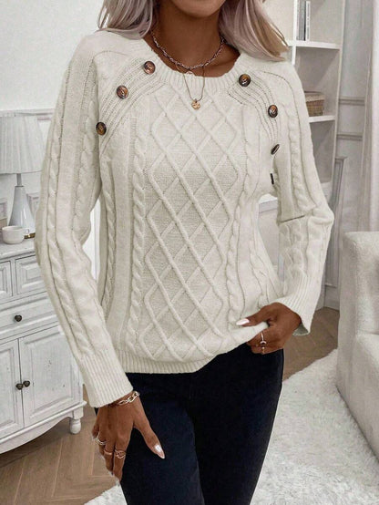 Women's Blouse Button Detail