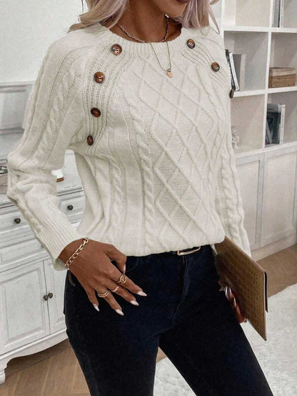 Women's Blouse Button Detail