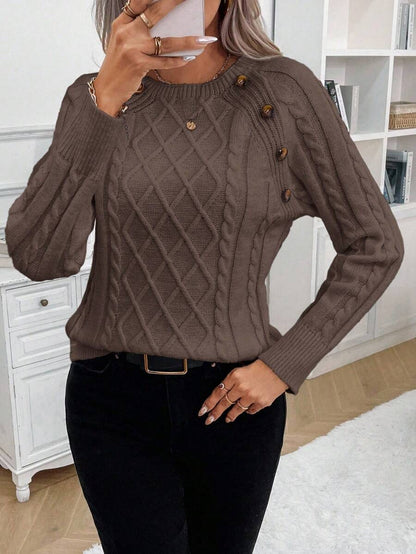 Women's Blouse Button Detail
