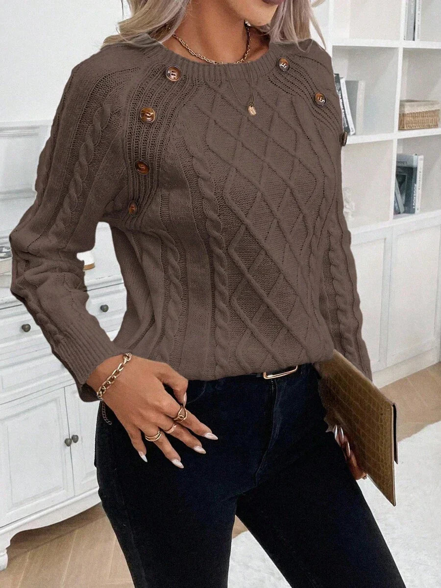 Women's Blouse Button Detail
