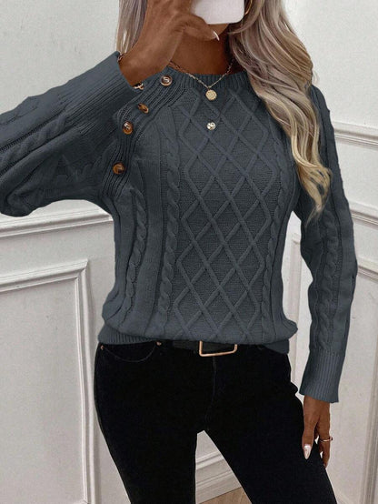 Women's Blouse Button Detail