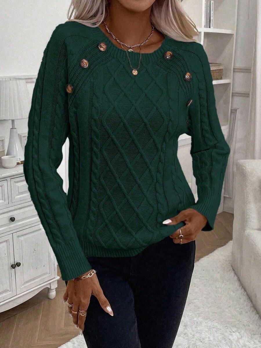 Women's Blouse Button Detail