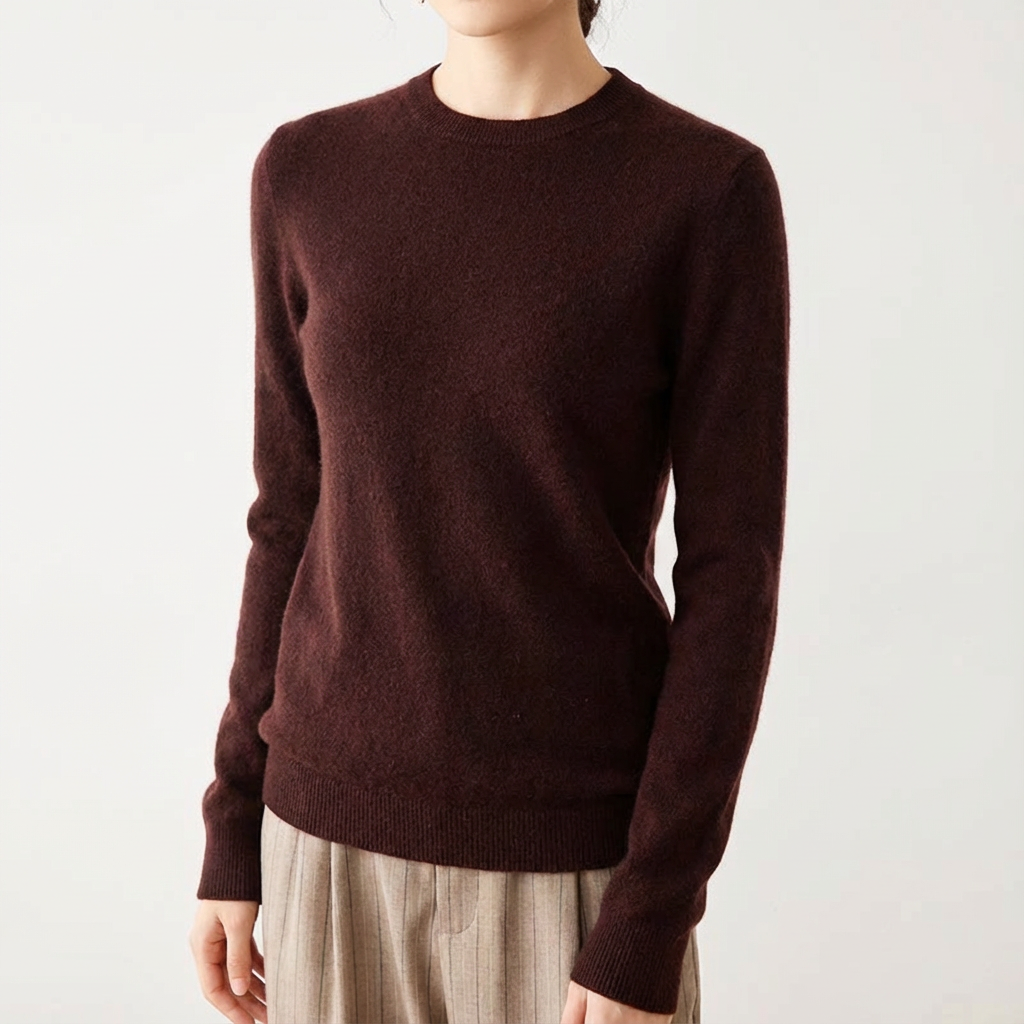 Women's Cashmere Pullover Sweater - VibreMode
