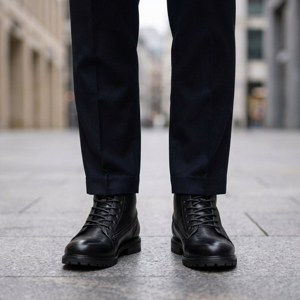 Men's Vintage Work Boots - VibreMode