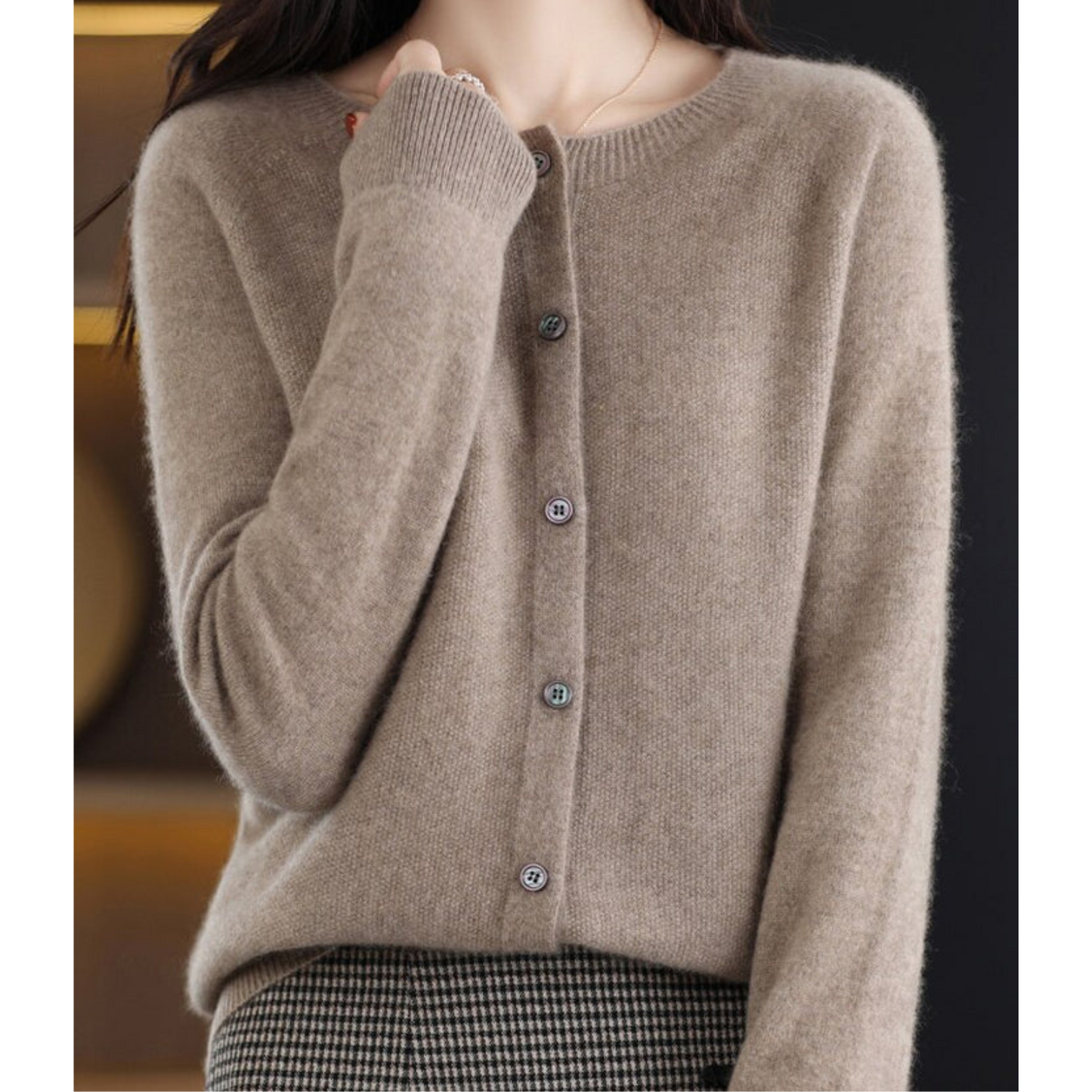 Lightweight Ladies Open Front Sweater