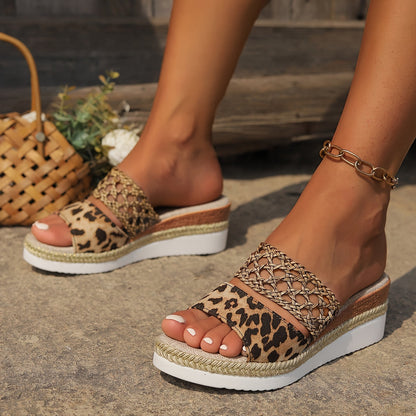 Freya Women's Woven Wedge Sandals
