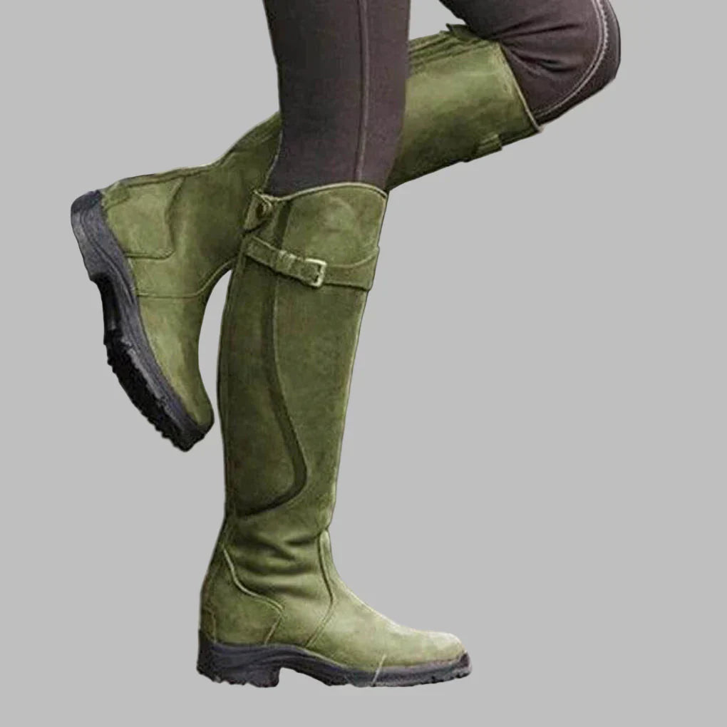 Women's Orthopedic Leather Boots Lace Up Design