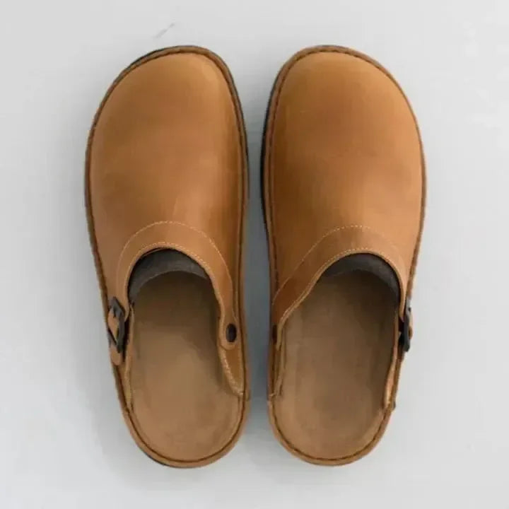Men's Slip-On Mules Closed Toe Shoes