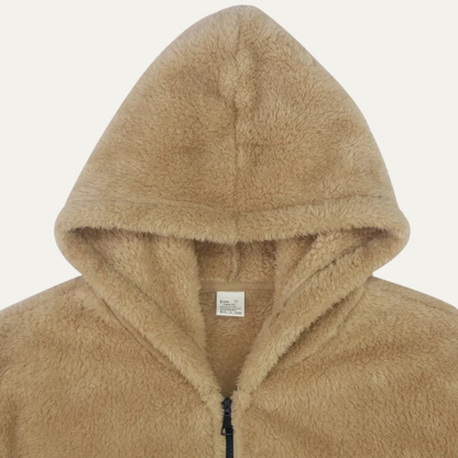 Men's Velvet Fleece Zip Up Hoodie Jacket