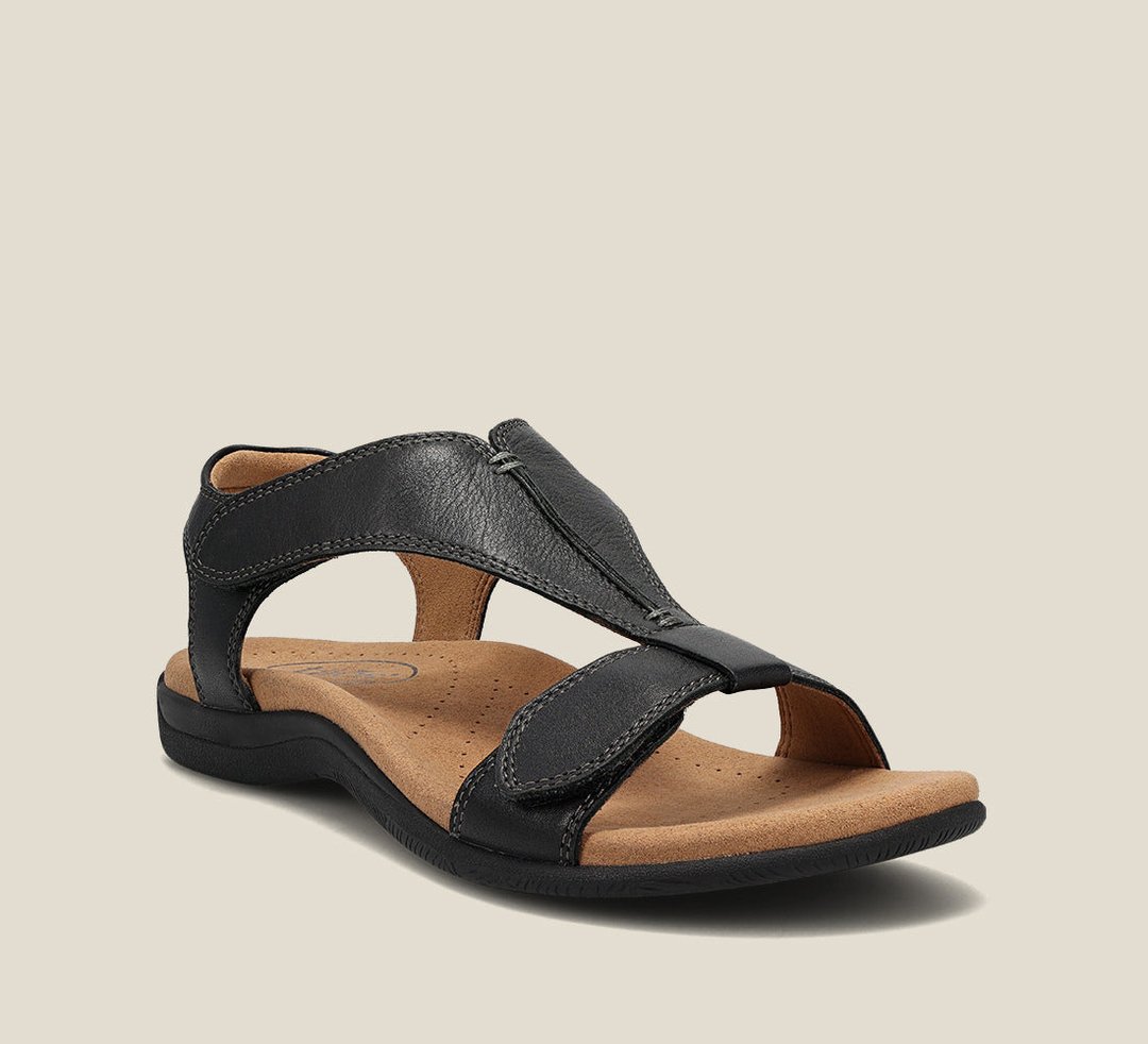 Women's Orthopedic Sandals Cushioned Adjustable Brown