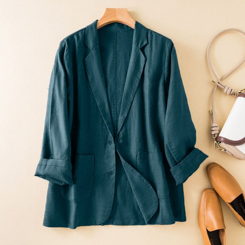 Luxury Cotton Blend Women's Blazer