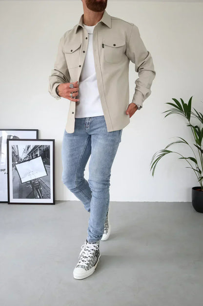 Elijah Men's Casual Overshirt