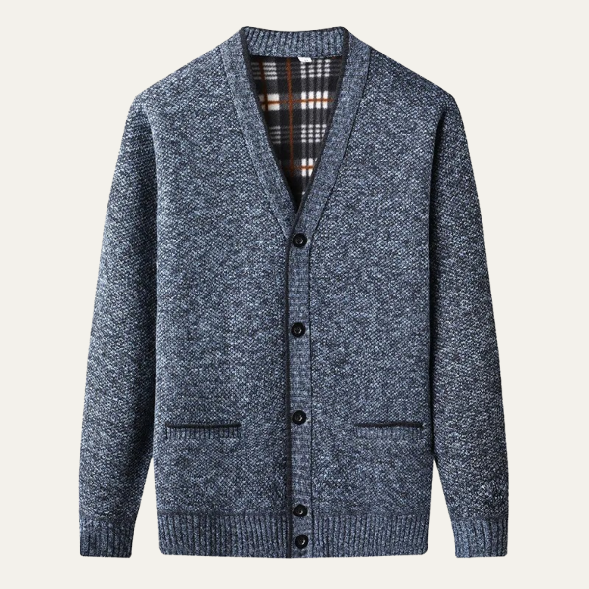 Men's Casual Cardigan Warm Button Front - VibreMode