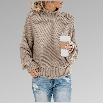 Women's Long Sleeve Knit Sweater Cozy Pullover