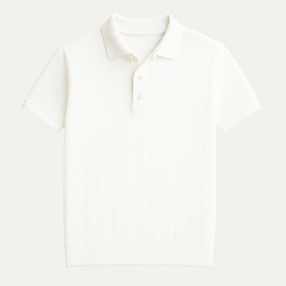 Men's Cotton Polo Shirt Vintage Style - VibreMode