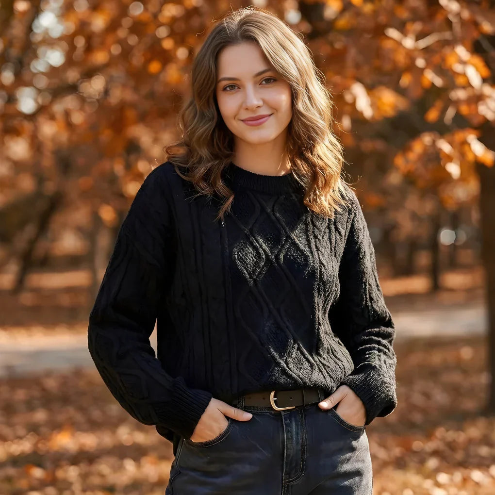 Women's Vintage Crewneck Sweater - VibreMode