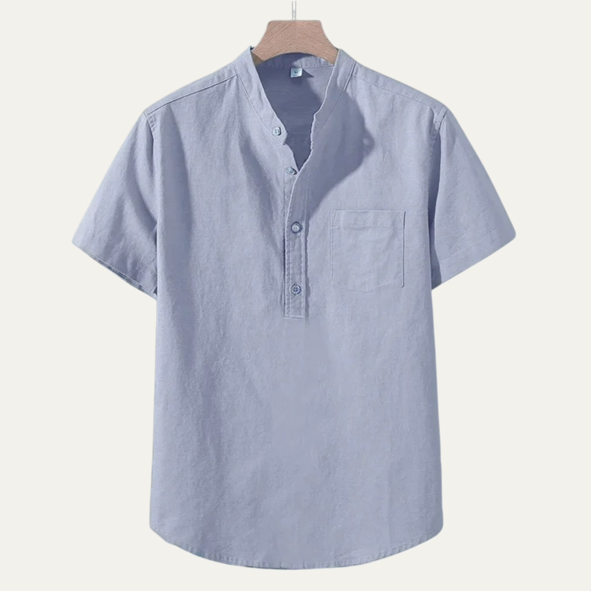 Men's Cotton Linen Shirt Breathable - VibreMode