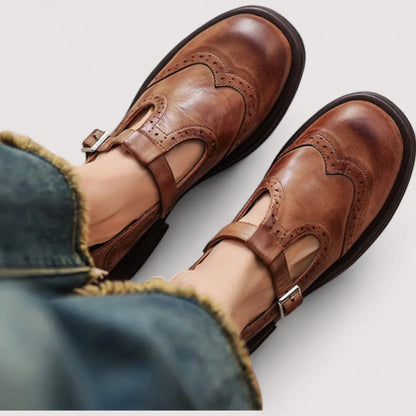 Women's Mary Jane Chunky Closed Toe Shoes - VibreMode