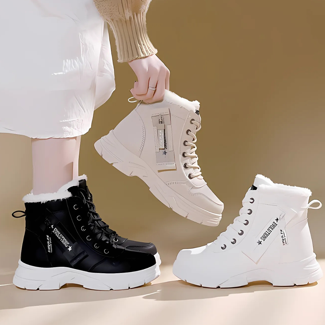 Women's Lace Up Ankle Boots Lug Sole