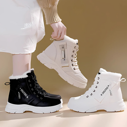 Women's Lace Up Ankle Boots Lug Sole