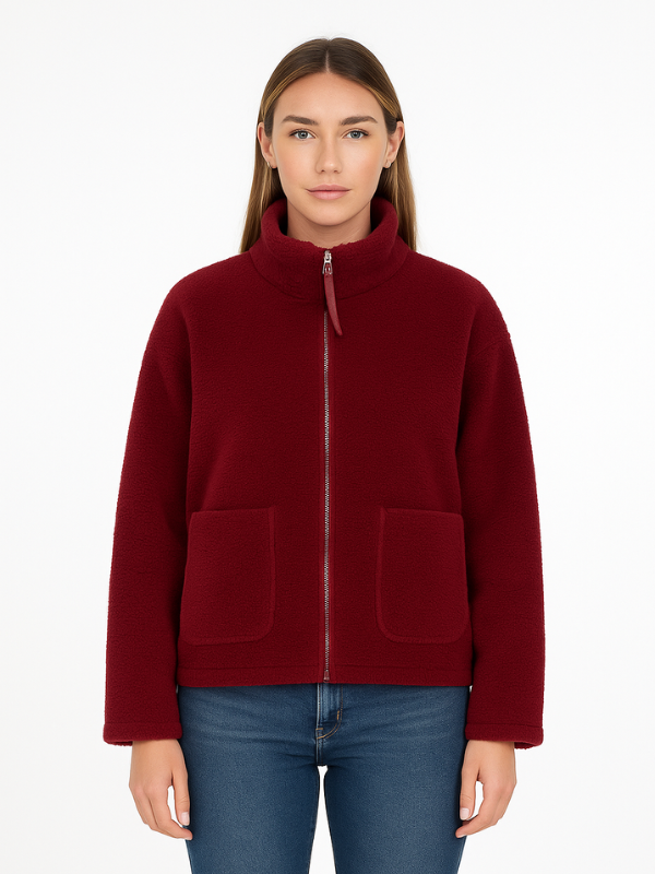 Oversized Sherpa Fleece Jacket Ultra Soft For Cold Weather