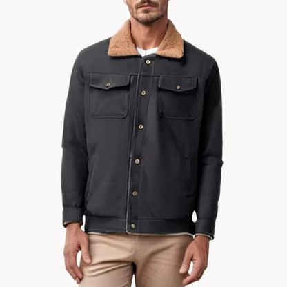 Stylish Bomber Leather Jacket