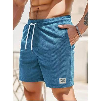 Men's Corduroy Casual Shorts - VibreMode