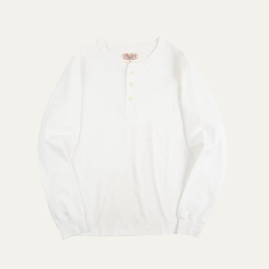 Men's Classic Cotton Henley Shirt - VibreMode