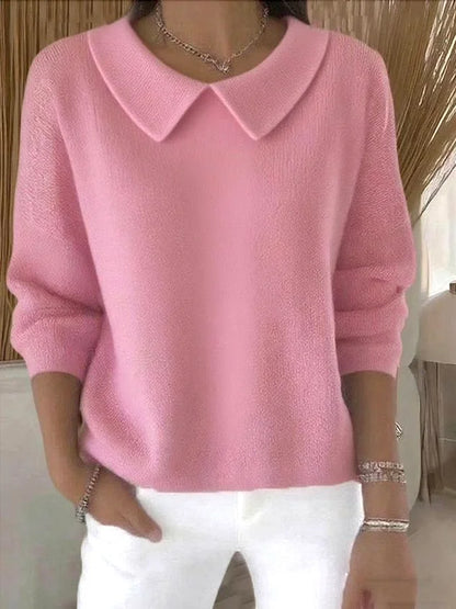 Ladies' Crew Neck Wool Blend Sweater