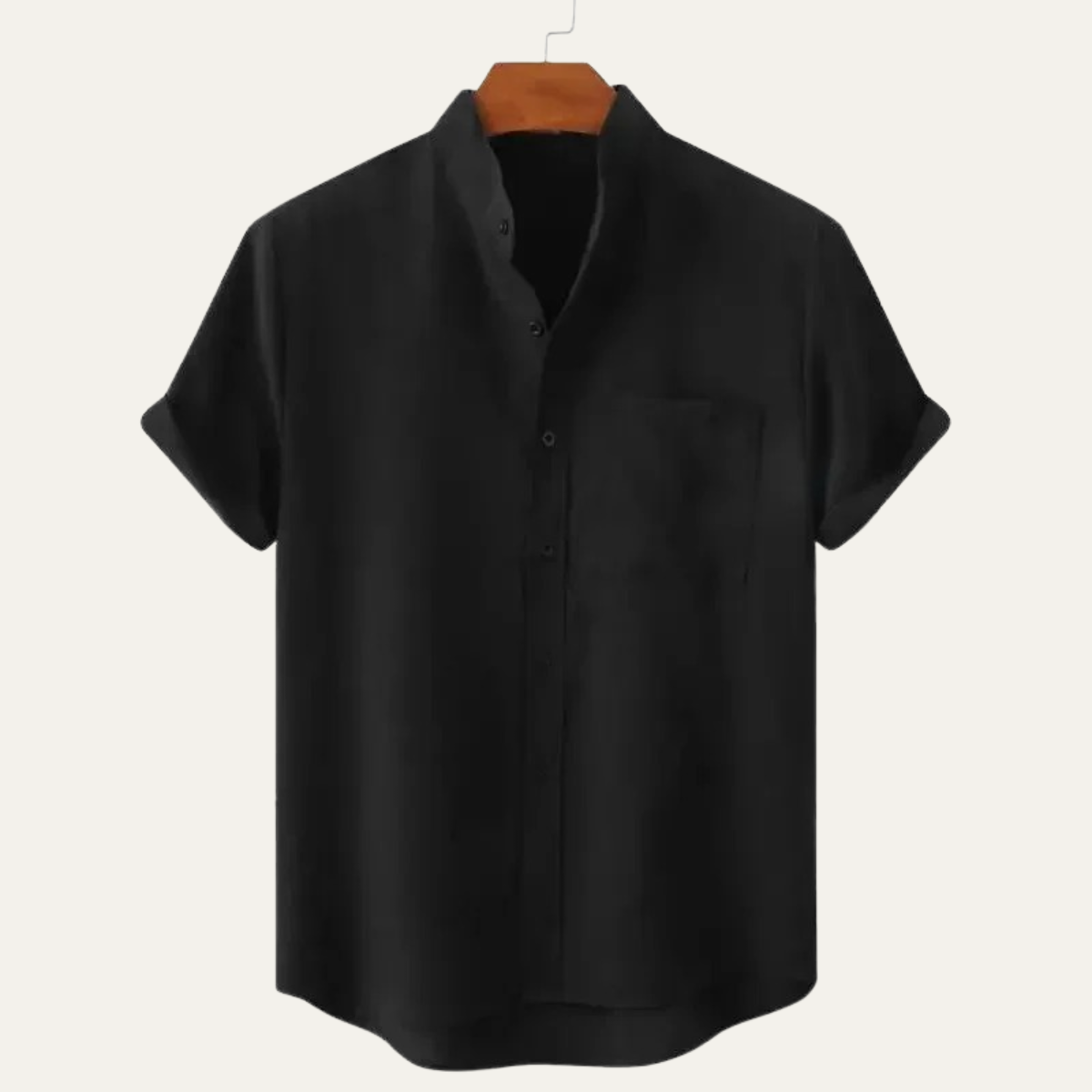 Men's Cotton Linen Beach Shirt Oversized - VibreMode