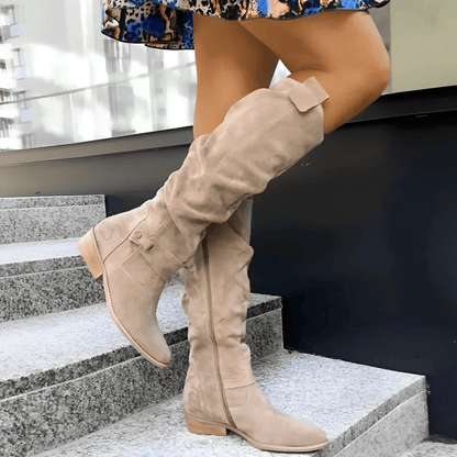 Women's Knee High Slouch Boots - VibreMode
