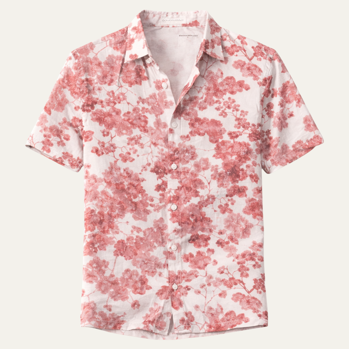 Men's Hawaiian Shirt Soft Coconut Print Tropical Beach - VibreMode