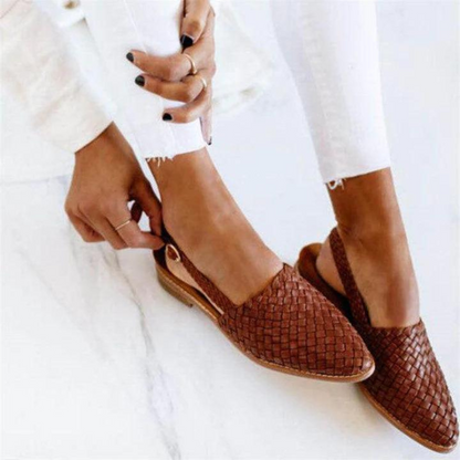 Women's Loafers Closed-Toe Heel Strap Shoes - VibreMode