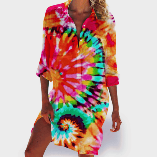 Elegant Women's Loose Fit Sundress Perfect Summer Wear - VibreMode